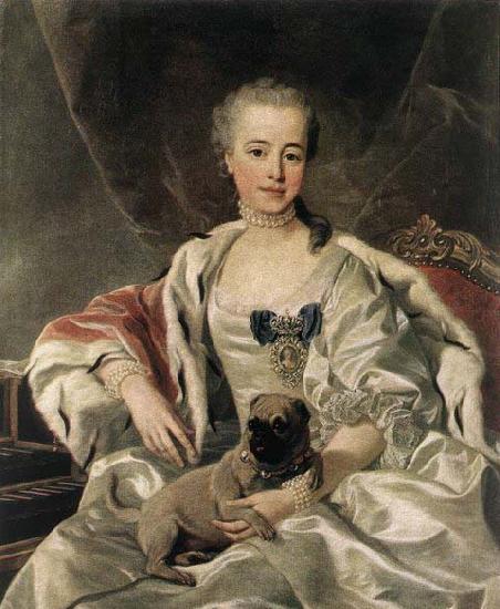 LOO, Louis Michel van ) Portrait of Catherina Golitsyna